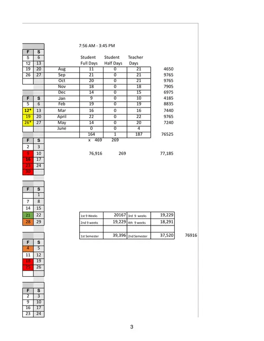 Jonesboro ISD 2026–2027 Academic Calendar Page 3